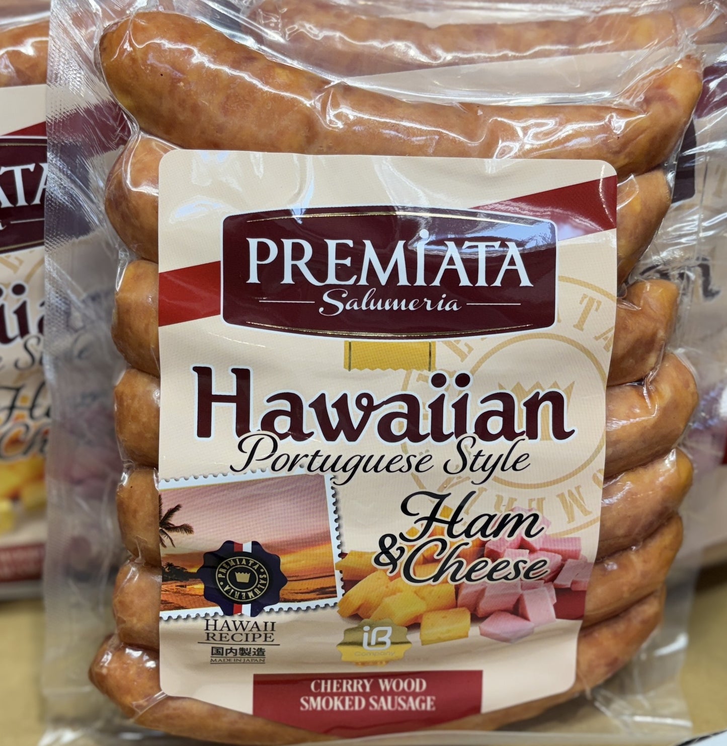 Premiata Hawaiian Portuguese style Ham & Cheese Sausages (7 links)