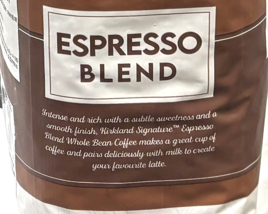 Kirkland Signature エスプレッソ ブレンド コーヒー豆 (plastic bag) 1.13kg