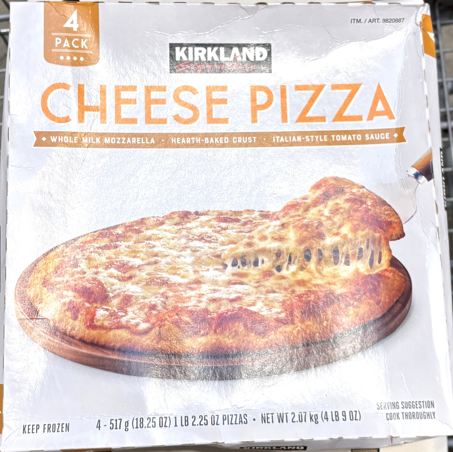 Kirkland Signature 冷凍 チーズピザ (4-pack)