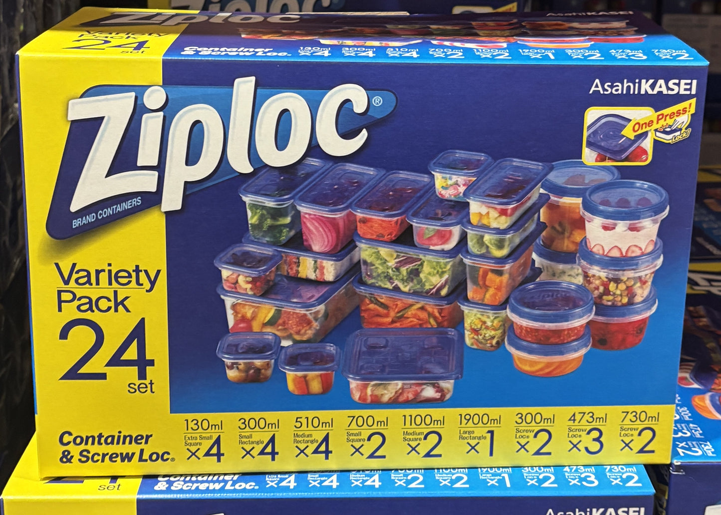 Ziploc ジップロック コンテナ バラエティー 24-ct