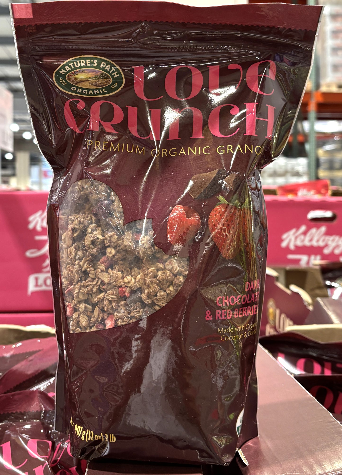 Nature Path Foods ラブ クランチ オーガニック グラノーラ 907-g
