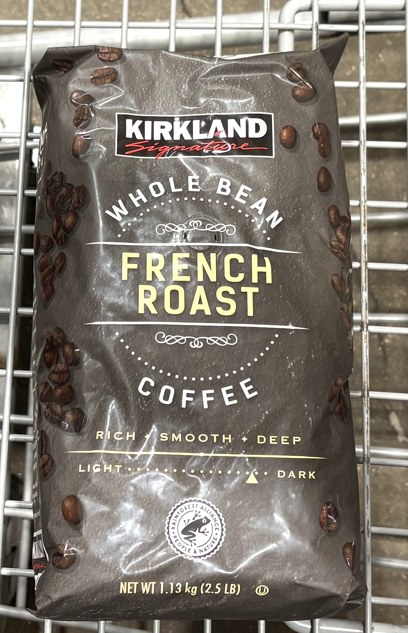 Kirkland Signature フレンチロースト コーヒー豆 1130-g