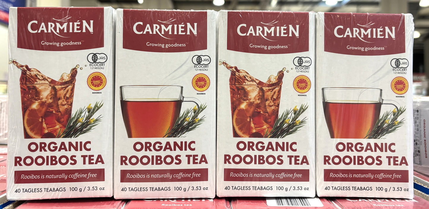 Carmien オーガニック ノンカフェイン ルイボスティー バッグ (160-ct boxes)