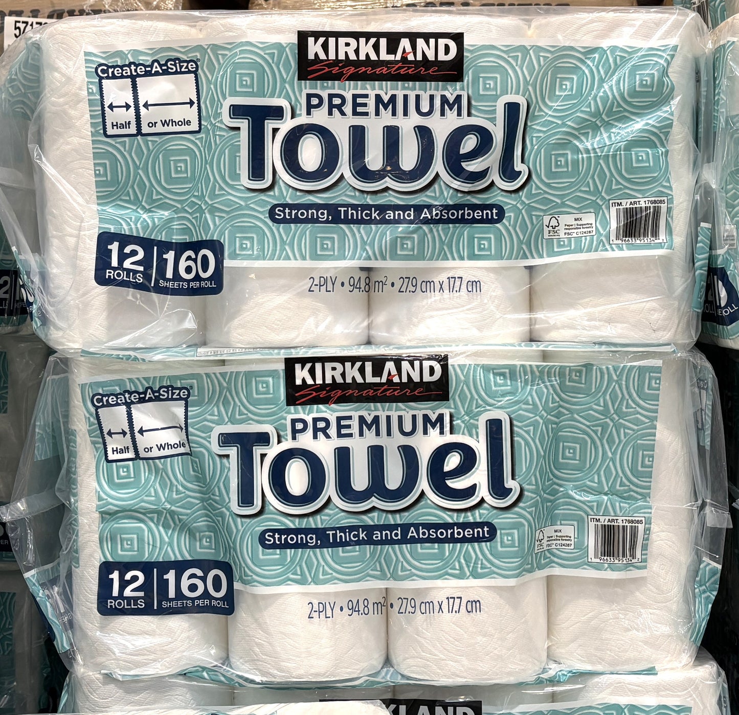 Kirkland Signature Big Roll Paper Towels 12-ct 160 sheets x 2-ct Shipping fee is included
