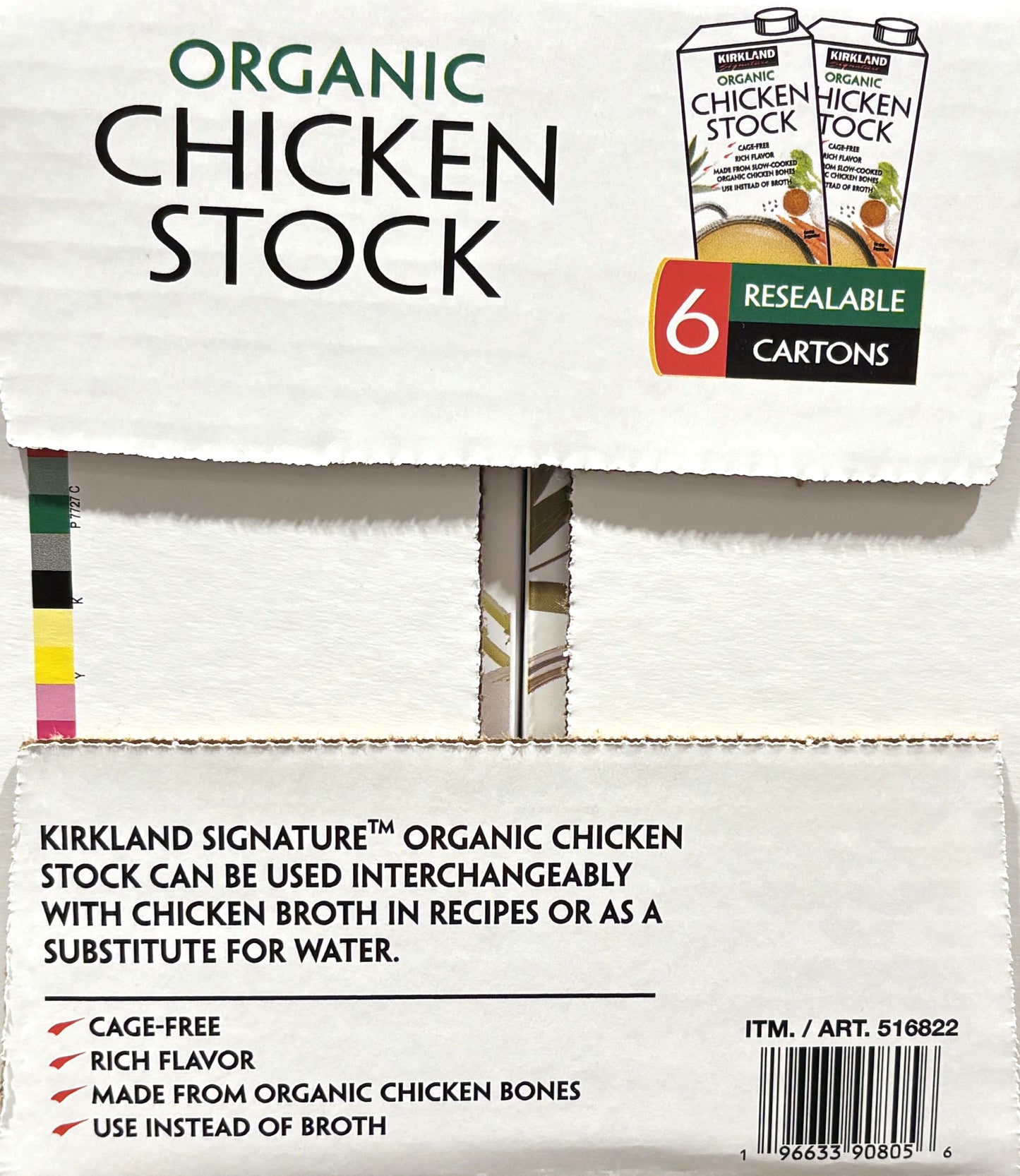 Kirkland Signature オーガニック チキンストック 946-ml x 6-ct