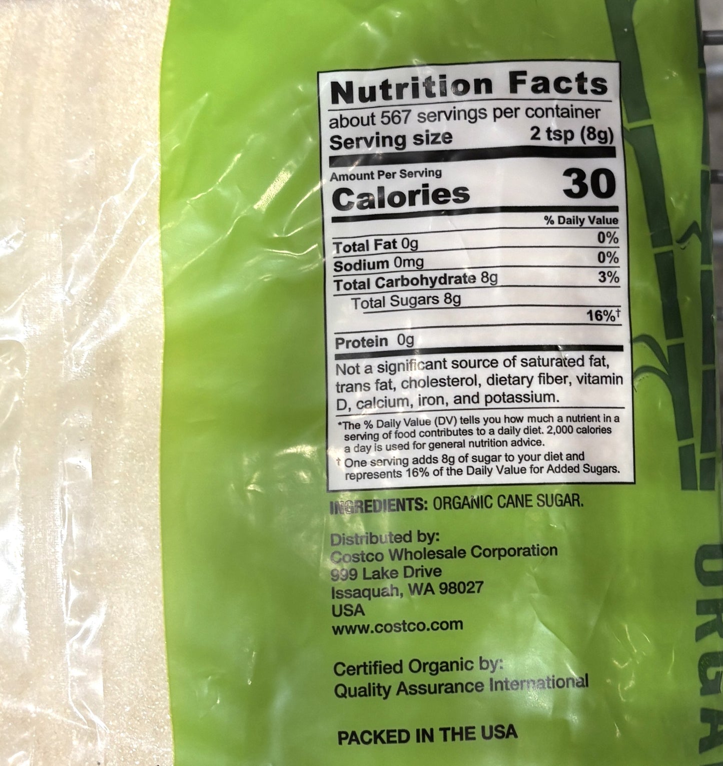 Kirkland Signature Organic Sugar 10LB (4.54-kg)