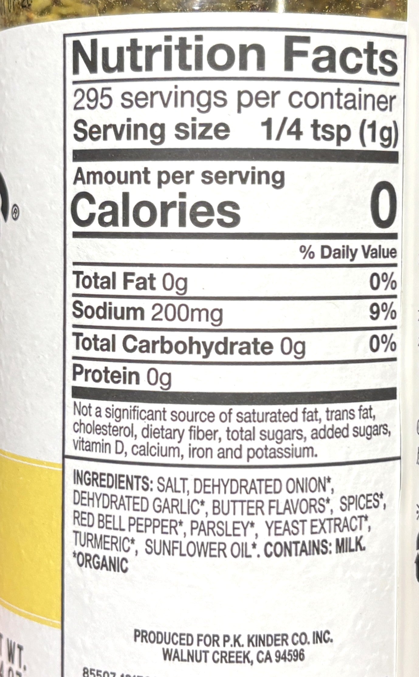 KINDERS Organic Buttery Steakhouse Seasoning (295-g)