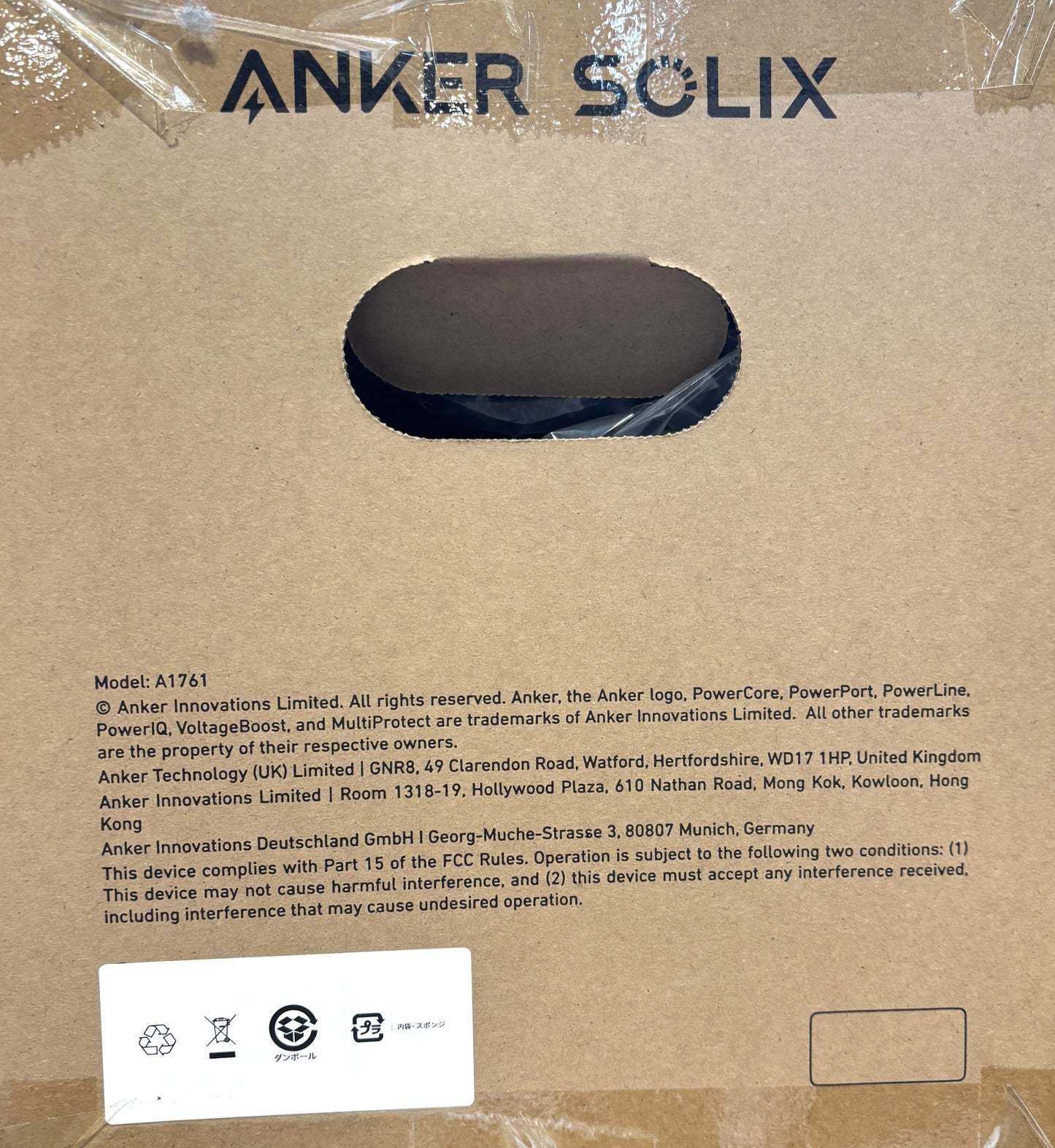 Anker(アンカー)Solix C1000 ポータブル電源 A1761511 ブラック 容量1056Wh 1500W