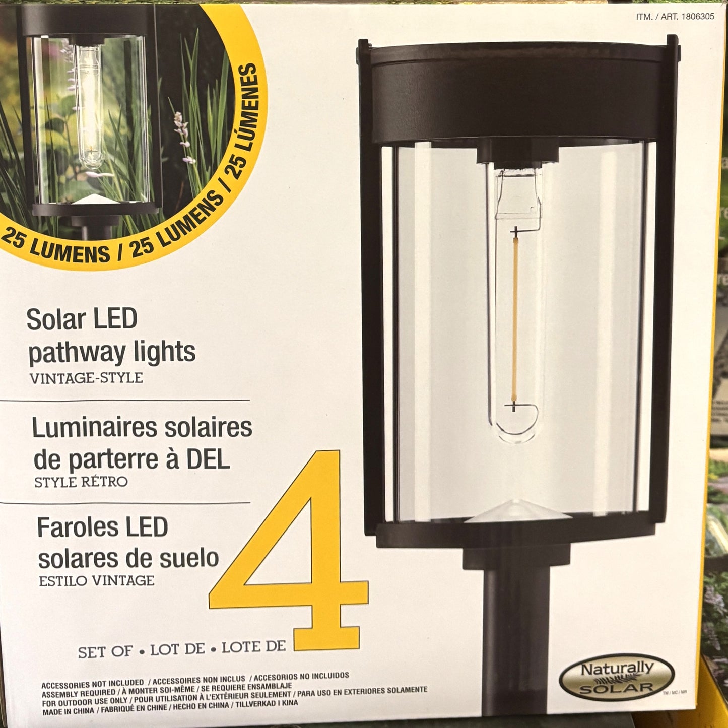 GTX LEDソーラー パスウェイ ライト (4-pack)