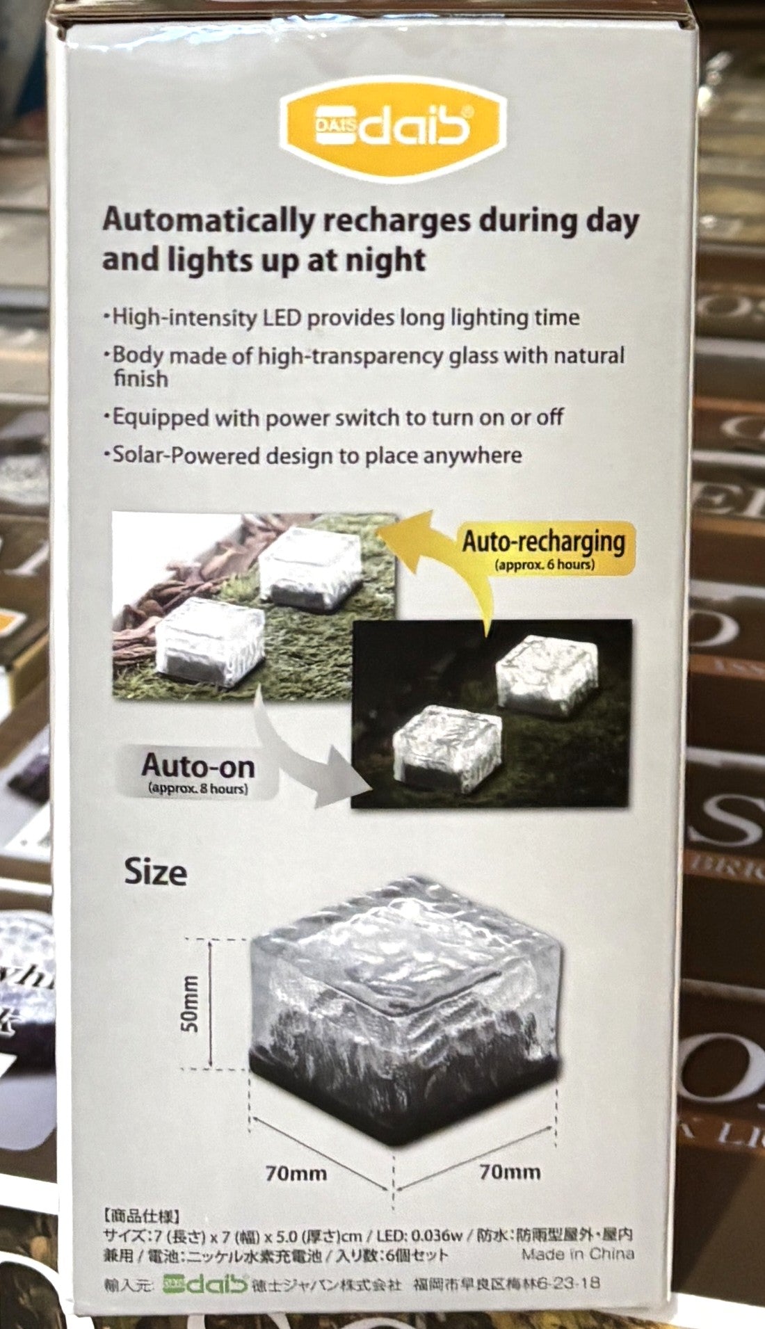 DAIS LED Solar Brick Lights (6-pack)
