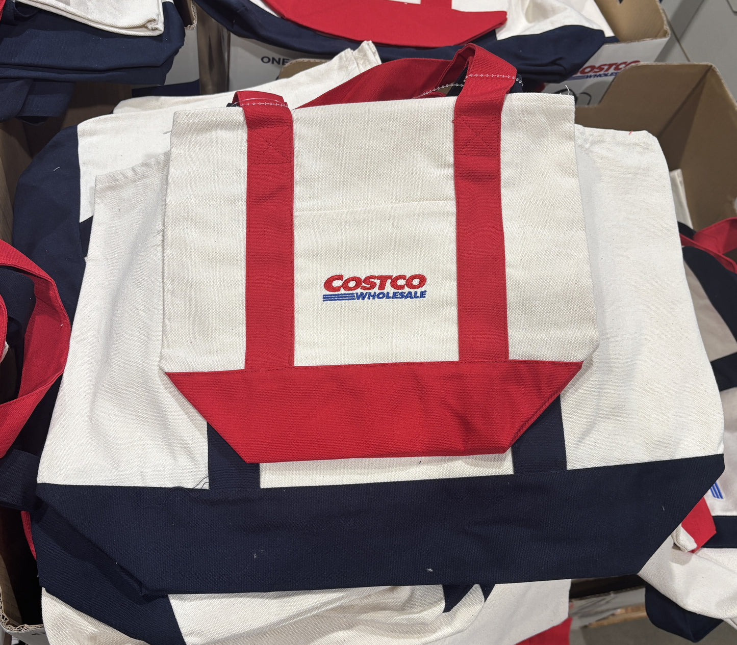 Costco Canvas Tote Bags (2-Pack)