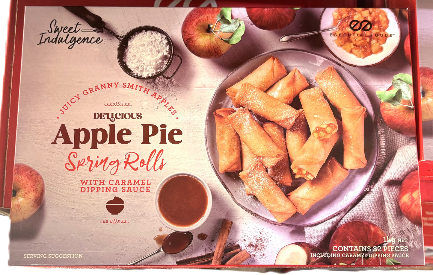Sweet Indulgence Apple Pie Spring Rolls 16 rolls x 2 bags