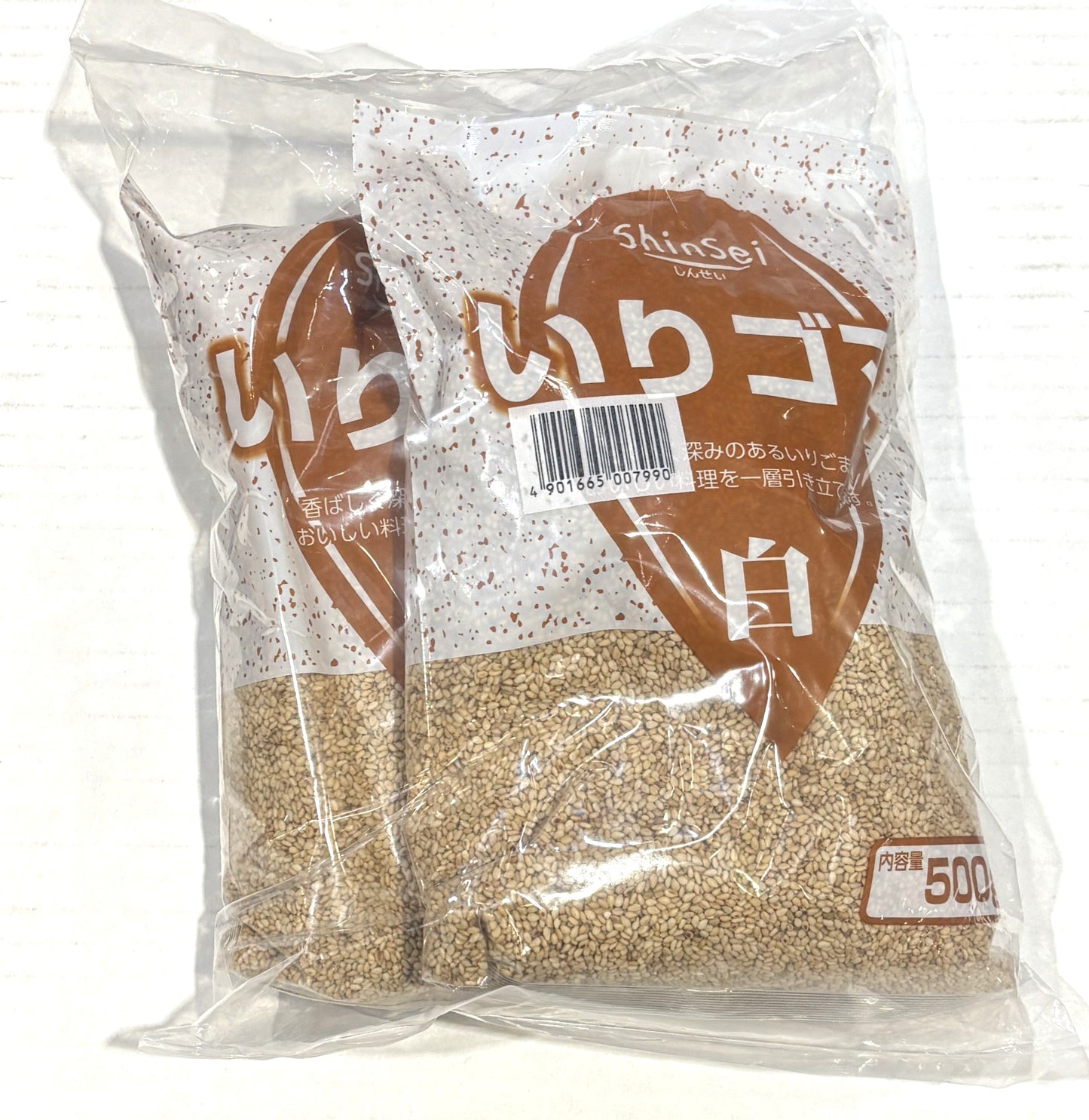 Shinsei Brand "Irigoma" White Sesame Seed 500-g x 2-ct