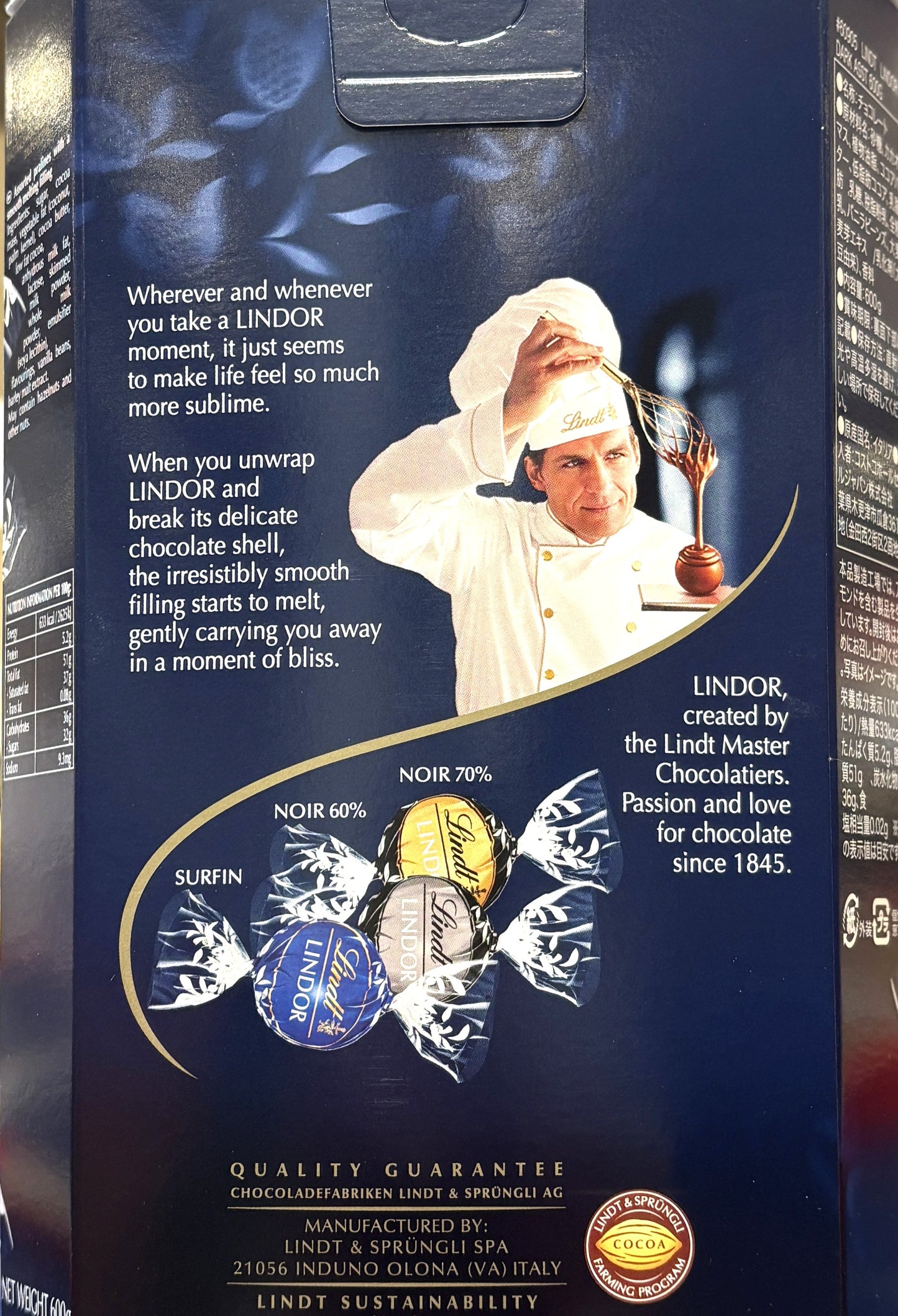 Lindt Lindor Truffles Dark Assortment (600g) 3 Flavors