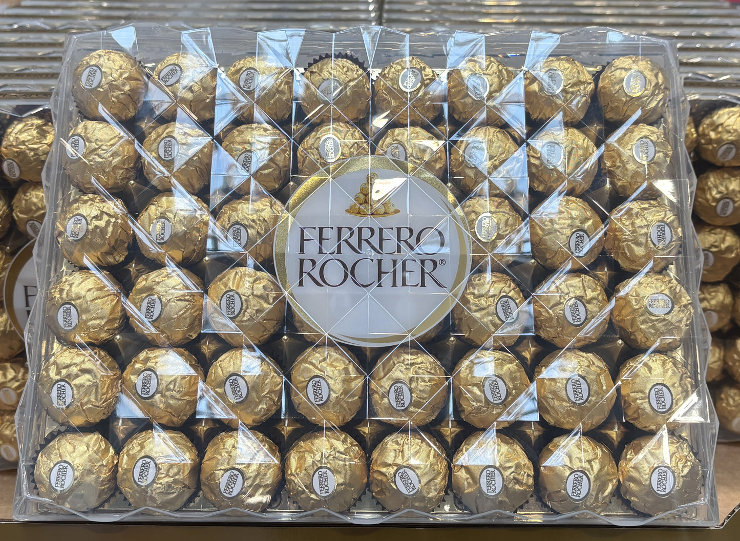 Ferrero Rocher Foil Wrapped Chocolates (48-ct in plastic gift box)