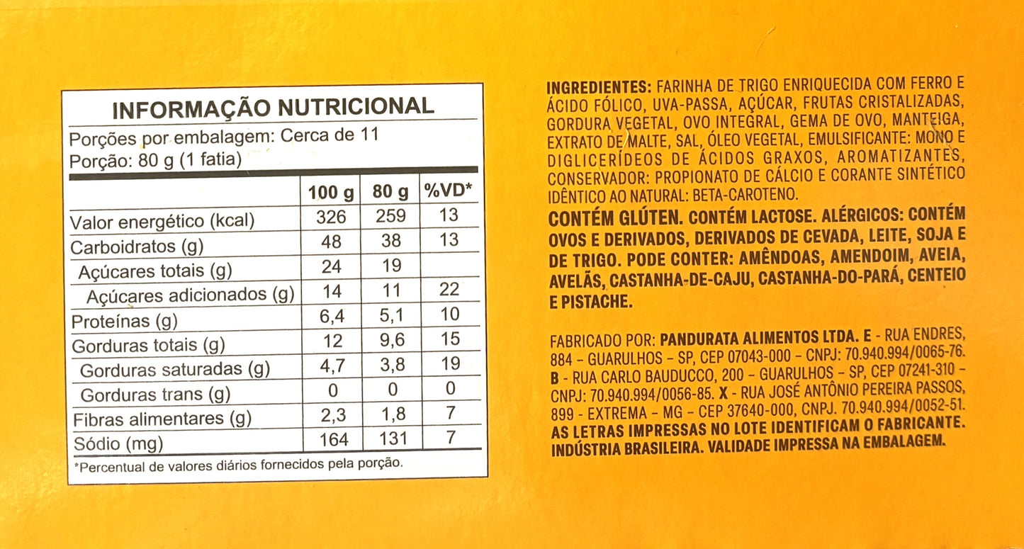 Panettone Bauduccico Holiday Bread 900-g