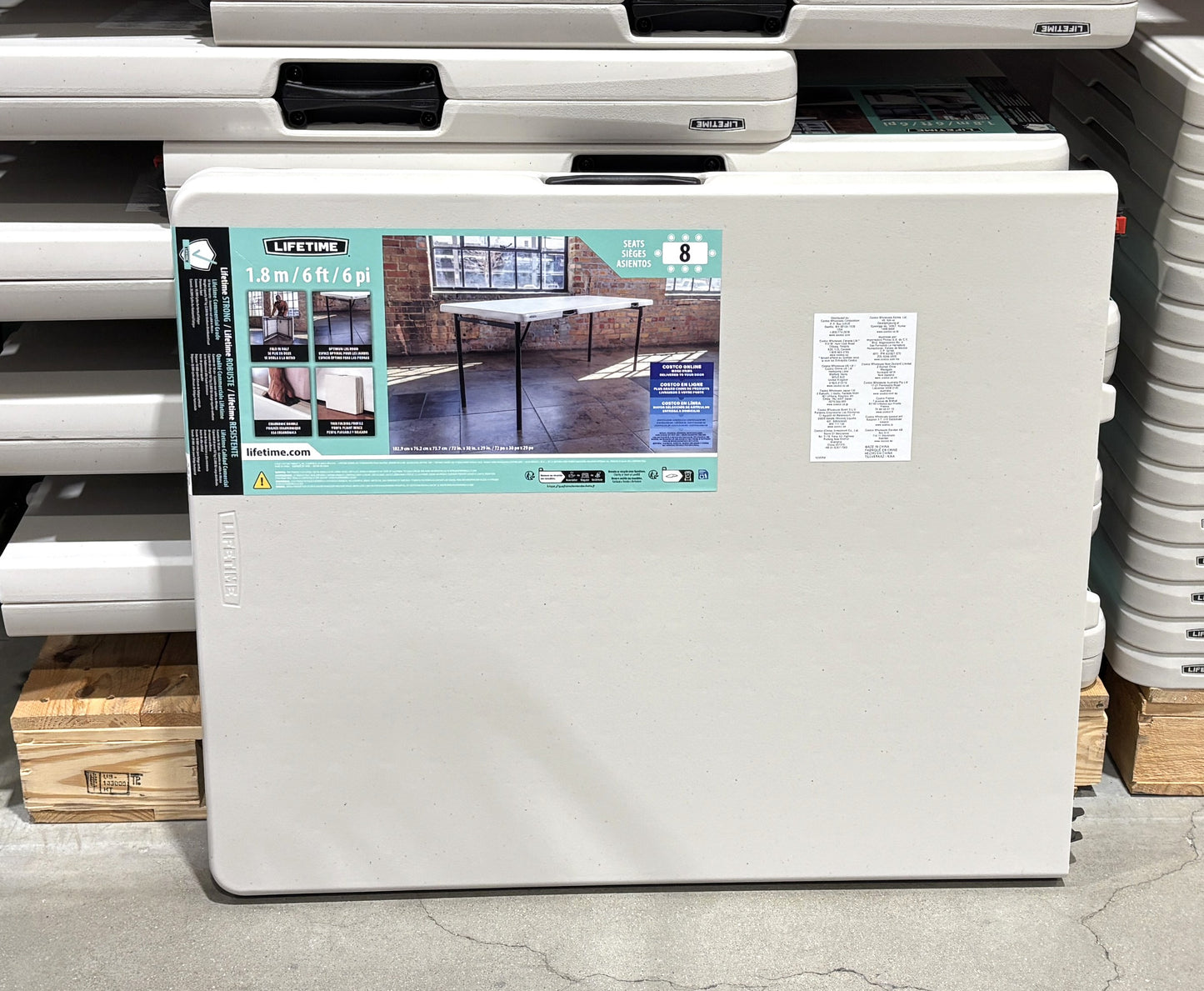 Lifetime 6FT Half Table Shipping fee included