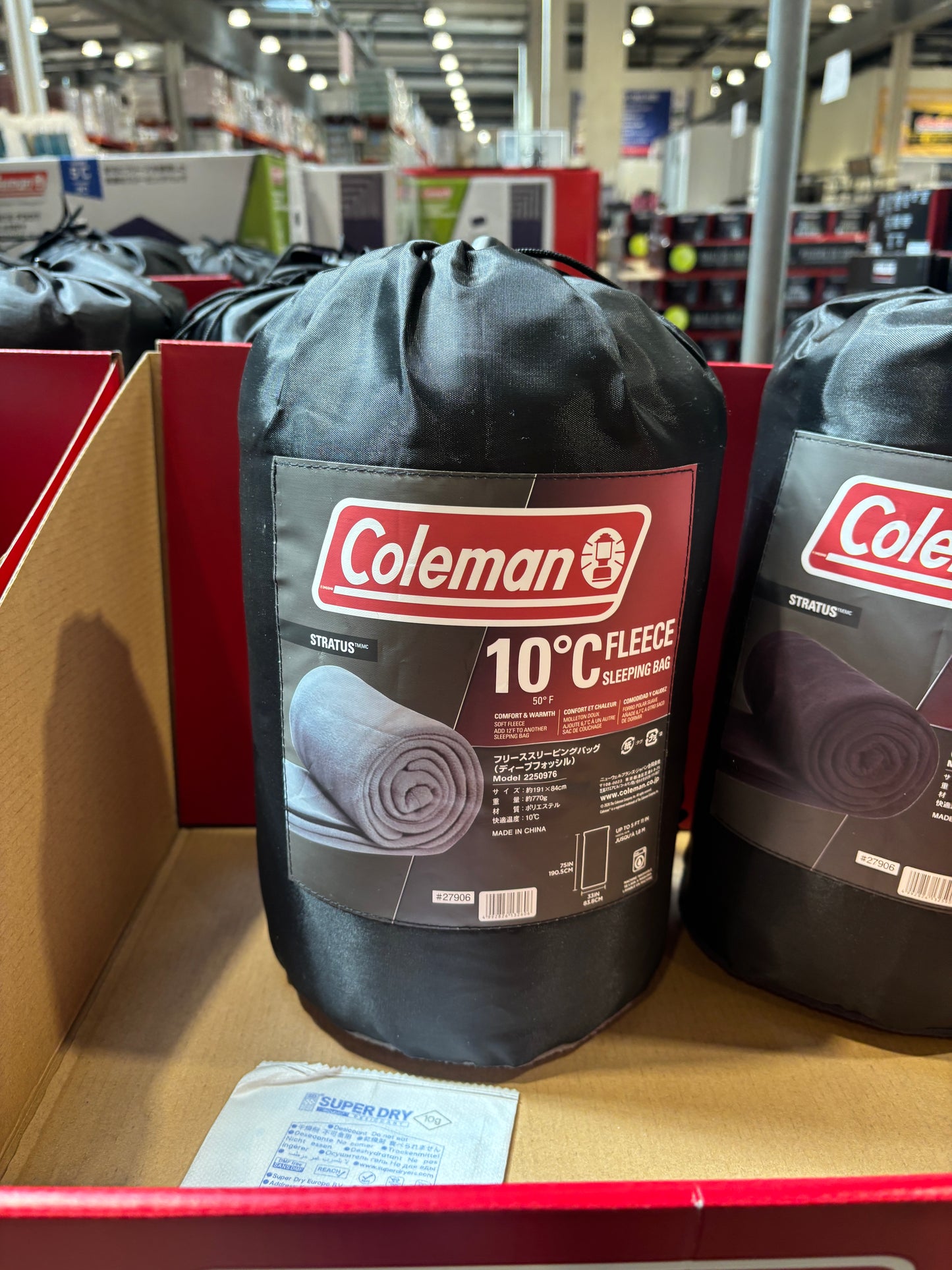 Coleman Fleece Sleeping Bag (Deep Fossil / Blue Night)