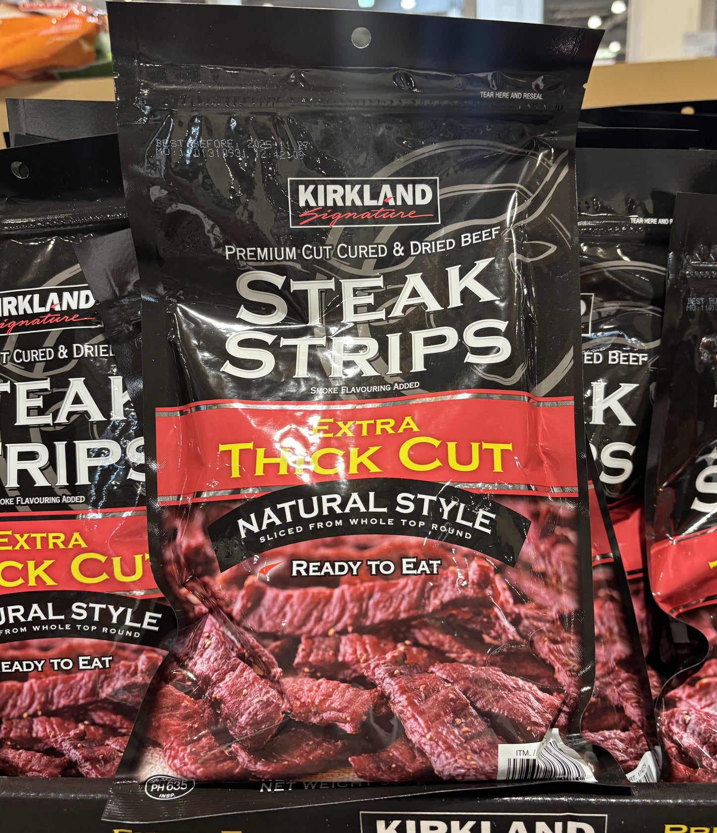 Kirkland Signature ステーキ ストリップ ビーフジャーキー 300-g