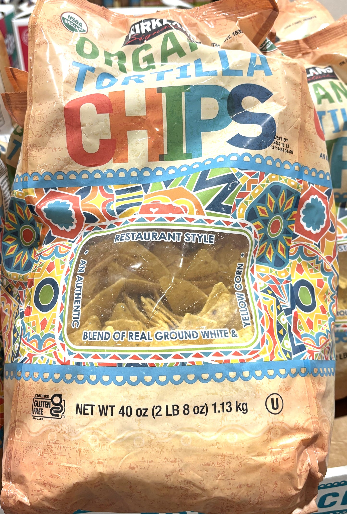 Kirkland Signature USDA Organic Tortilla Chips Family Size (1130-g bag)