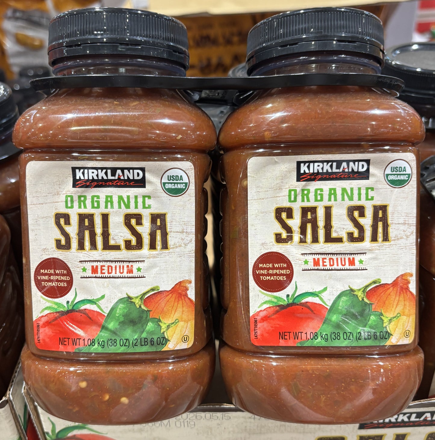 Kirkland Signature Medium Organic Salsa Sauce (2 x 1.08-kg)