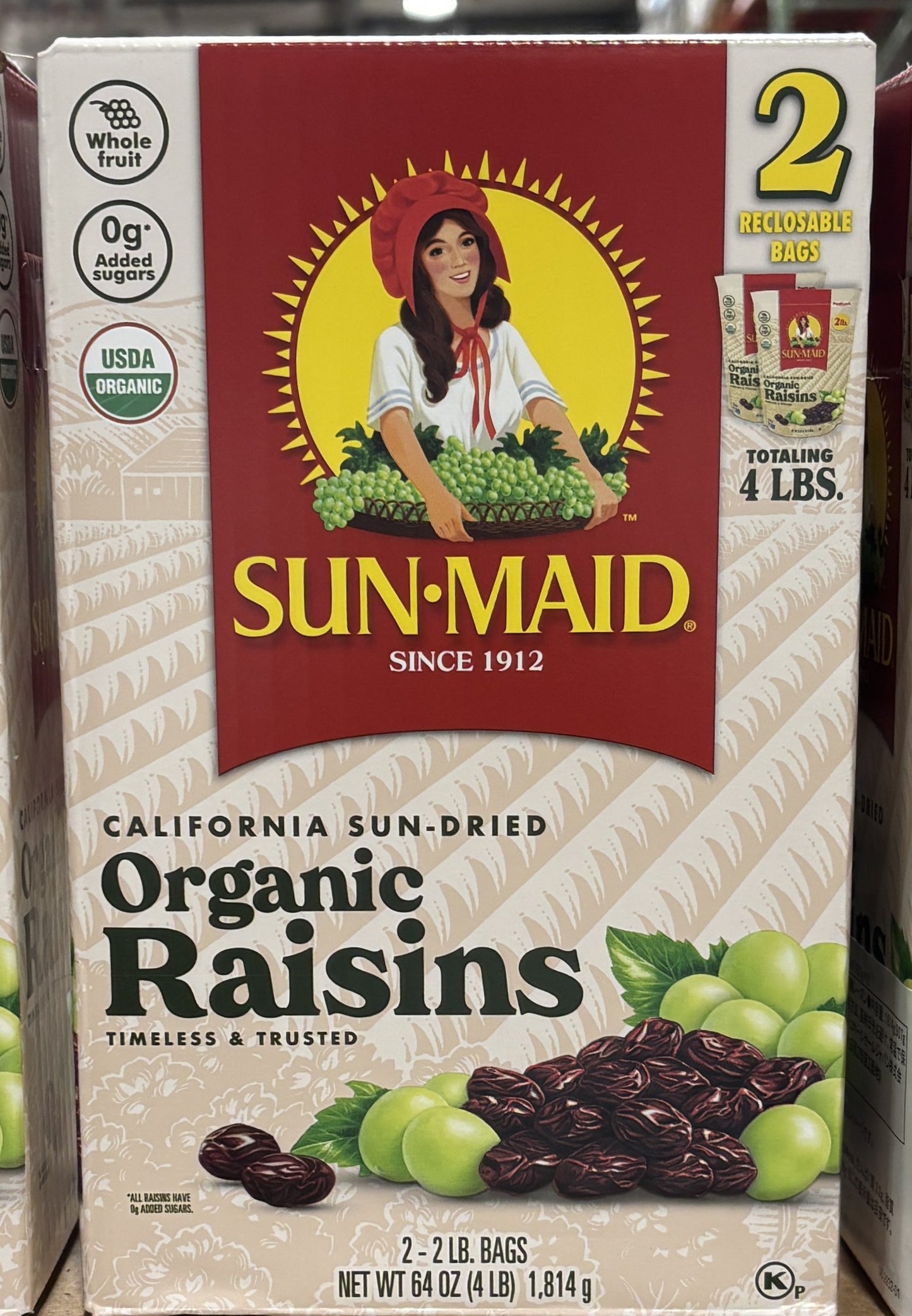 Sun-Maid Organic Raisins (907-gx 2)