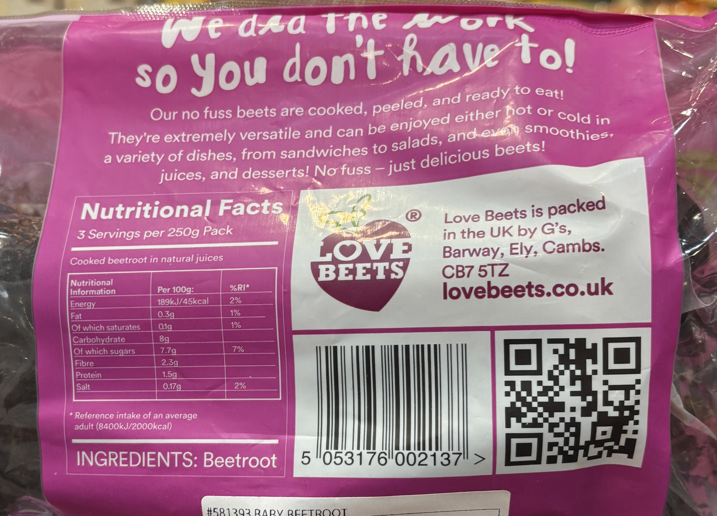 Baby Beetroot (4 vacuum packs)