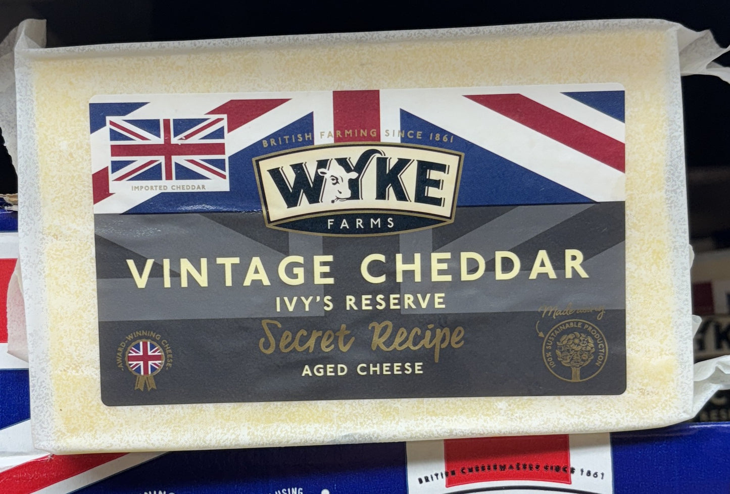 WYKE Vintage Cheddar IVY'S Reserve 15 Month Aged 500-g