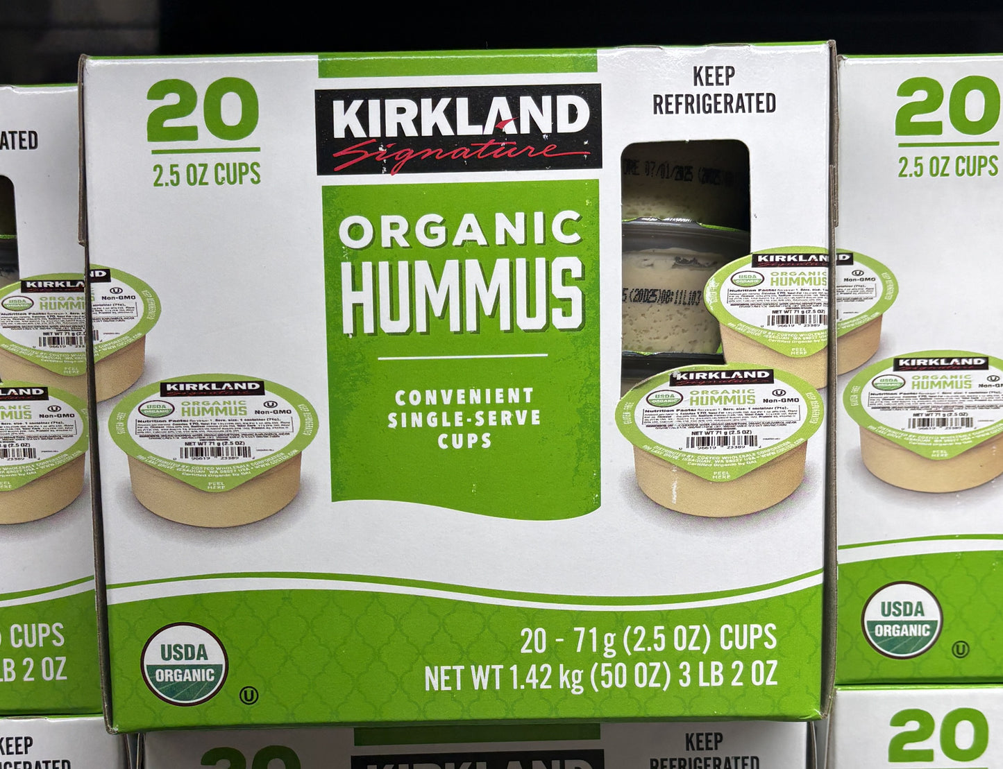 Kirkland Signature Organic Hummus 71-g x 20-ct