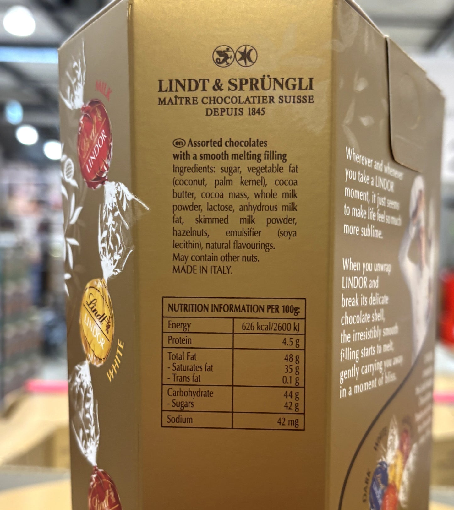 Lindt リンツ リンドール ゴールド (450g)