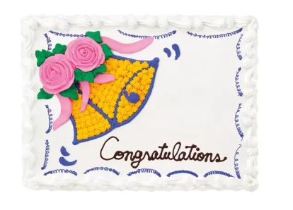 Decorated Sheet Cake {BELLS} - Order 1 Week Ahead