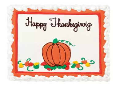 Decorated Sheet Cake {Harvest} - 1 Week Advance order
