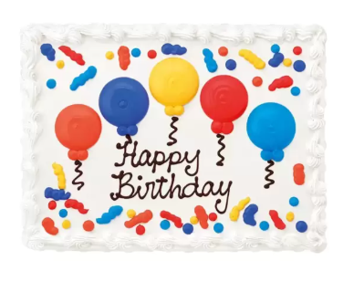 Decorated Sheet Cake {BALLOONS} - Order 1 Week Ahead