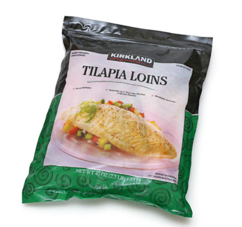 Kirkland Signature Tilapia Loins (Frozen) 8 x 140-g
