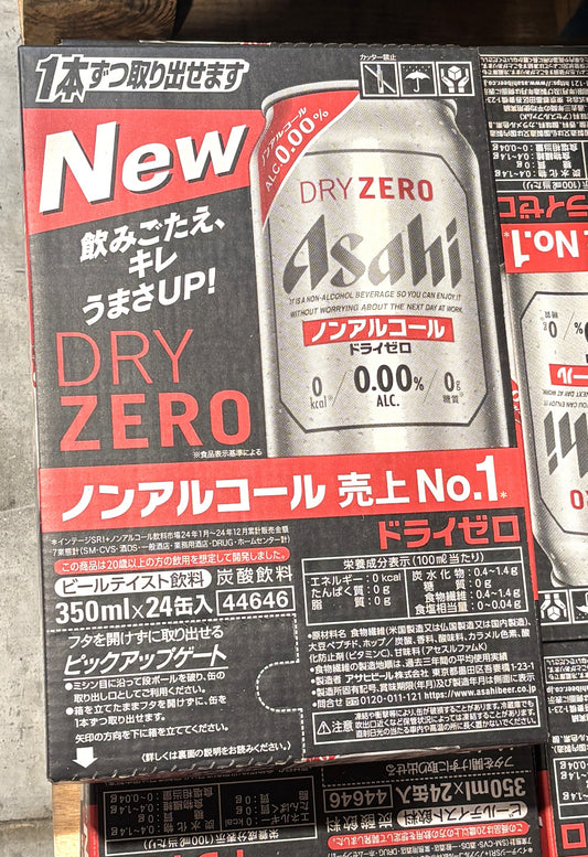 アサヒ ノンアルコールビール DRY ZERO (24 x 350-ml cans)