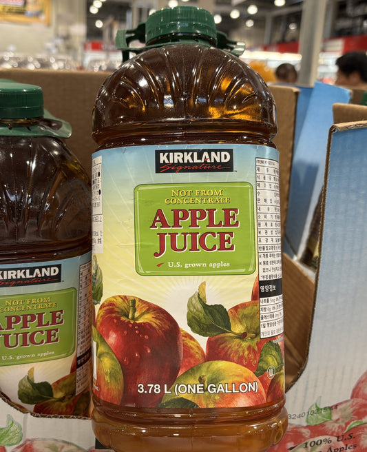 Kirkland Signature アップル ジュース ストレート果汁 (Not from Concentrate) 2 x 3.78-L