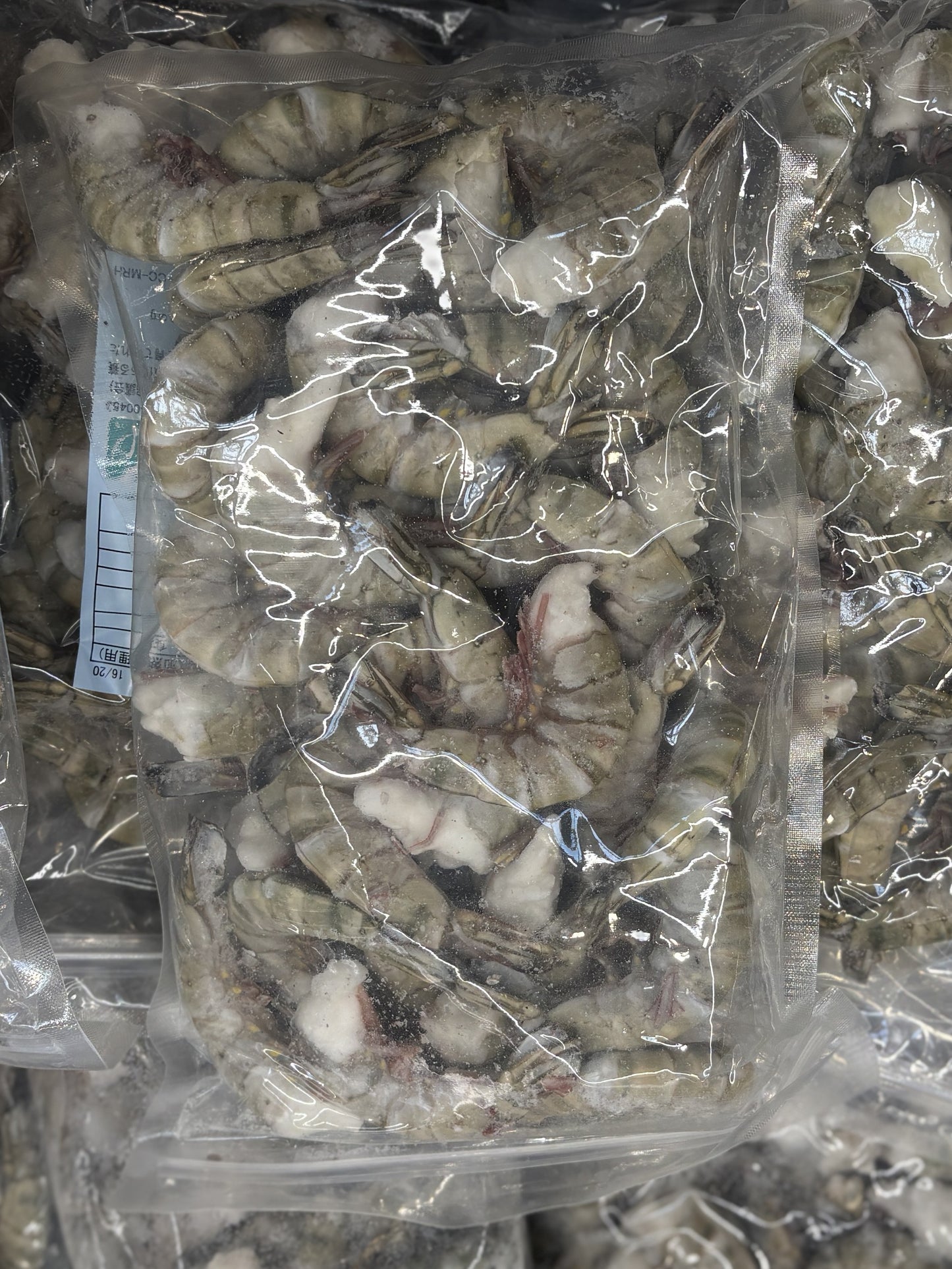 冷凍 生えび - 尾付き (16-20 Size Shrimp) 1kg