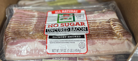 JONES Uncured ヒッコリースモーク ベーコン No Sugar (454g)