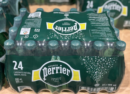 Perrier ペリエ ナチュラルミネラル炭酸水 (24 x 500-ml PET bottles) 送料込み