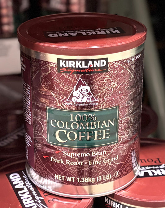 Kirkland Signature 100% Colombian Ground Gourmet コーヒー (1360-g steel can)