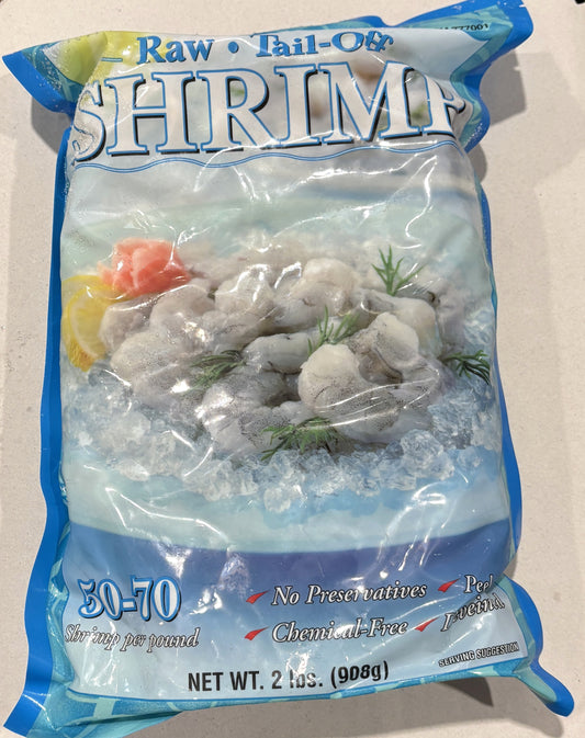 KS Frozen 生えび - 尾無し (50-70 Shrimp per Pound)