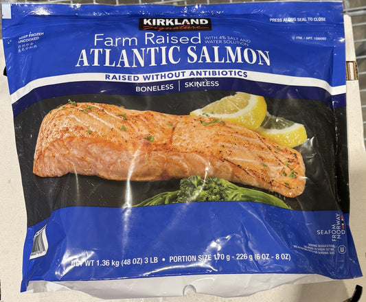 Kirkland Signature アトランティック サーモン 切身 個包装 (7 x 194-g)