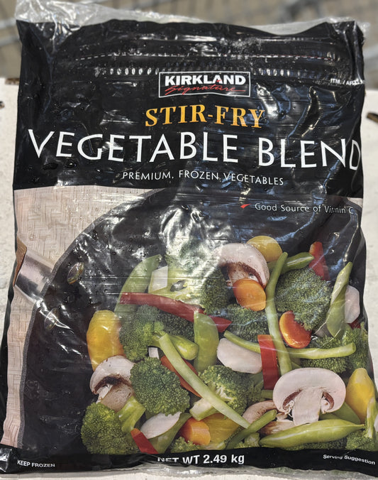 KS 冷凍 ステアフライ ベジタブル ブレンド (2.49-kg resealable bag)