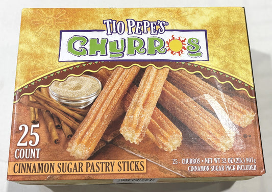 TIO PEPE'S Churros 25-ct Cinnamon Sugar Pastry Sticks