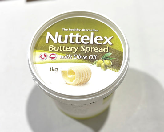 NUTTELEX バターリー スプレッド 1-kg with オリーブオイル