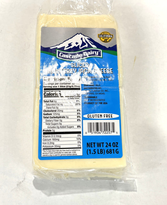 Cascade Daily Sliced Monterey Jack 681-g