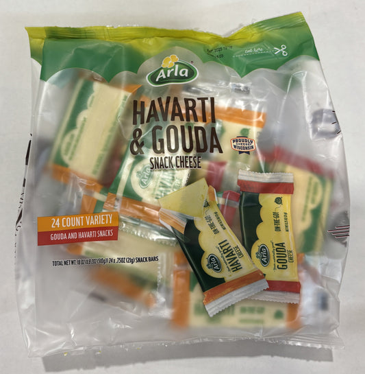ARLA ハバティ＆ゴーダ 21-g x 24-ct スナックサイズ チーズ