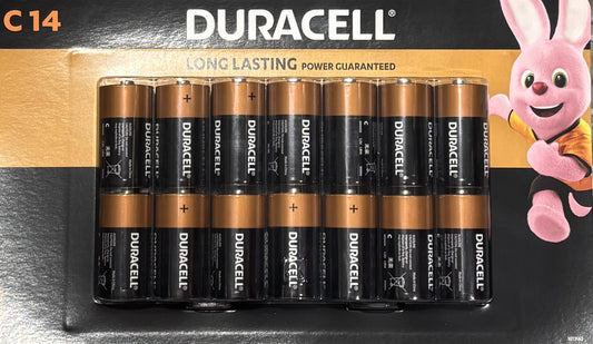 Duracell Coppertop C (Tan-2) Alkaline Batteries (14-ct)