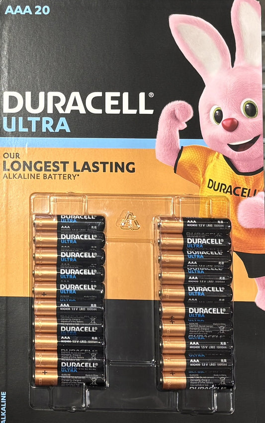 Duracell Ultra AAA (Tan-4) Batteries (20-ct)