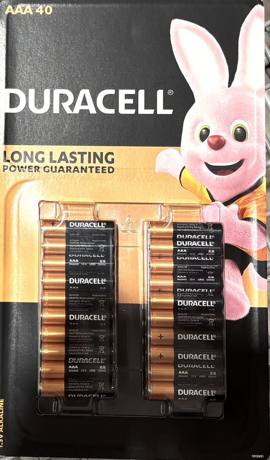 Duracell Coppertop AAA (Tan-4) Alkaline Batteries (40-ct)